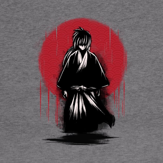 Samurai in a kimono robe by oncemoreteez